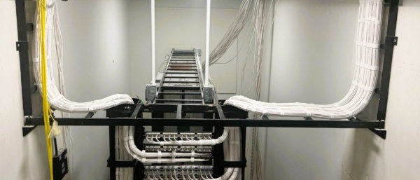 Professional cable management and patch panel installation by Dallas structured cabling contractor