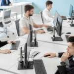 Dallas-Fort Worth office team using Microsoft Teams phone system integrated with cloud calling