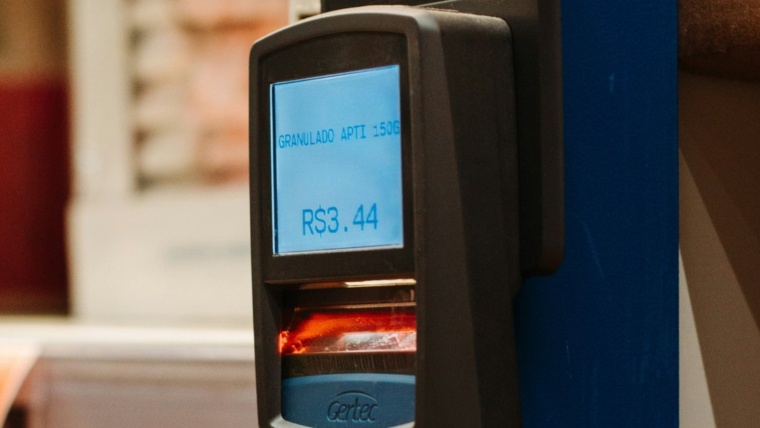 Biometric access control Dallas fingerprint reader installed at a commercial door